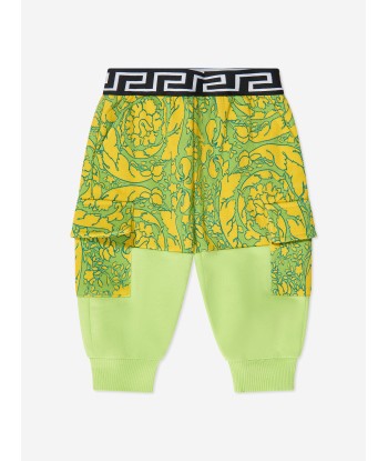 Versace Baby Boys Barocco Joggers in Green Comparez et commandez 