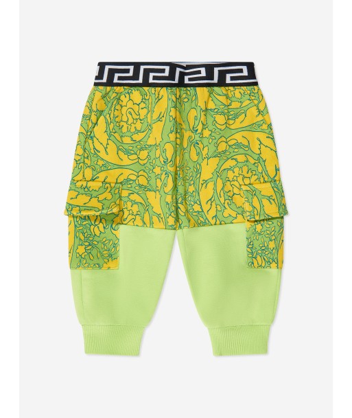 Versace Baby Boys Barocco Joggers in Green Comparez et commandez 