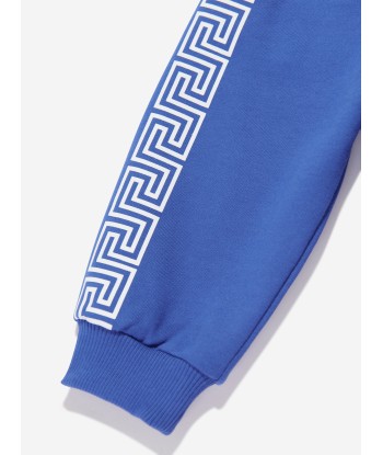 Versace Baby Boys La Greca Joggers in Blue la colonne vertébrale