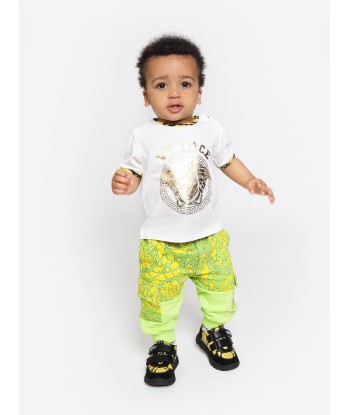 Versace Baby Boys Barocco Joggers in Green Comparez et commandez 