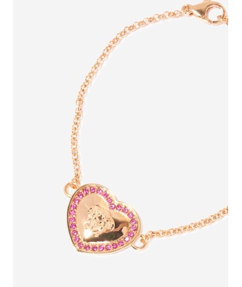 Versace Girls Diamante Heart Bracelet in Gold offre 