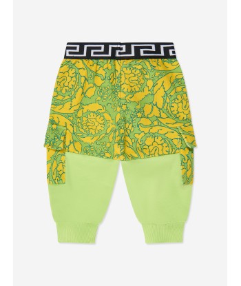 Versace Baby Boys Barocco Joggers in Green Comparez et commandez 