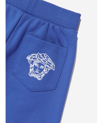 Versace Baby Boys La Greca Joggers in Blue la colonne vertébrale