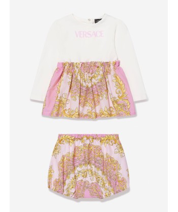 Versace Baby Girls Dress With Knickers in Pink Venez découvrir notre 