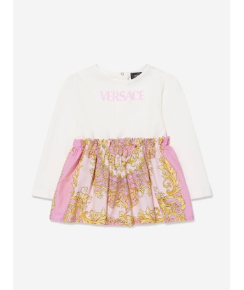 Versace Baby Girls Dress With Knickers in Pink Venez découvrir notre 