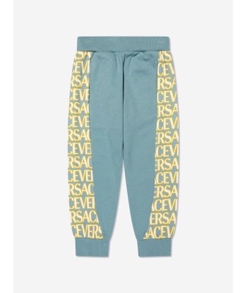 Versace Boys Logo Joggers in Blue rembourrage situé sous