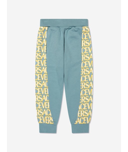 Versace Boys Logo Joggers in Blue rembourrage situé sous