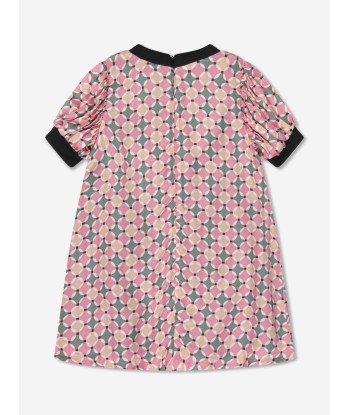 Aigner Girls Patterned Dress in Pink basket pas cher