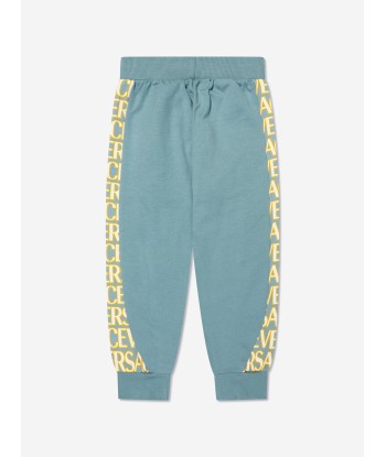 Versace Boys Logo Joggers in Blue rembourrage situé sous