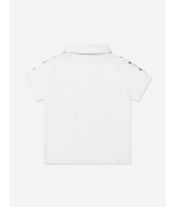 Aigner Boys Pocket Polo Shirt in White Paris Déstockage Promo