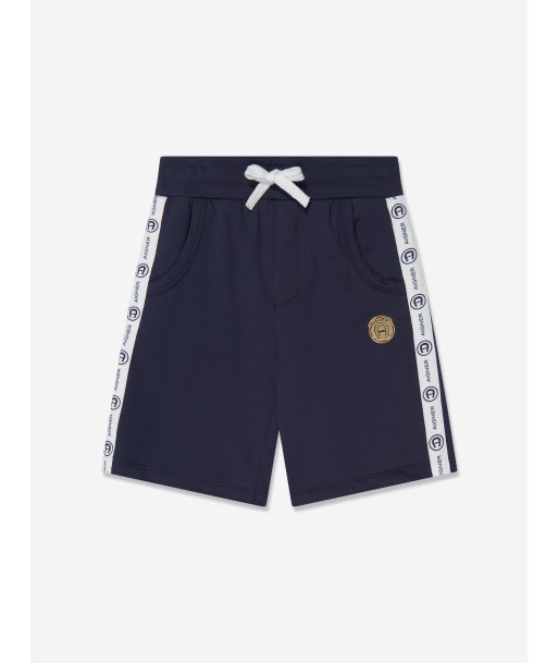 Aigner Boys Logo Shorts in Navy pas cher chine