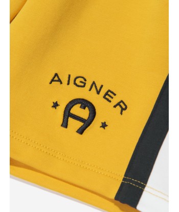 Aigner Boys Logo Bermuda Shorts in Yellow Les êtres humains sont 