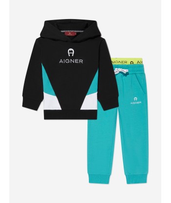 Aigner Boys Logo Tracksuit in Black sélection de produits