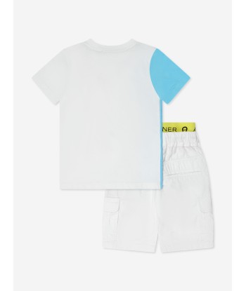 Aigner Boys T-Shirt And Shorts Set in Blue Le MVP de beaucoup