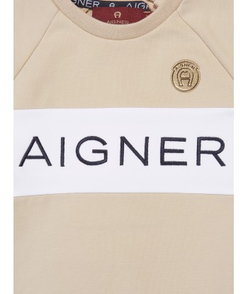 Aigner Baby Boys Logo Sweatshirt in Beige une grave pollution 