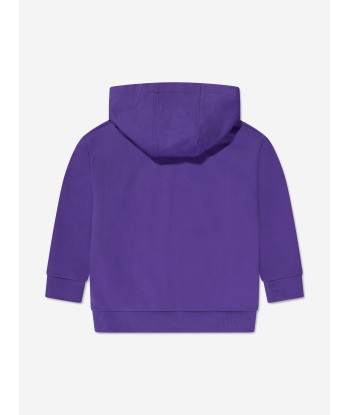 Versace Girls Logo Hoodie in Purple livraison et retour toujours gratuits