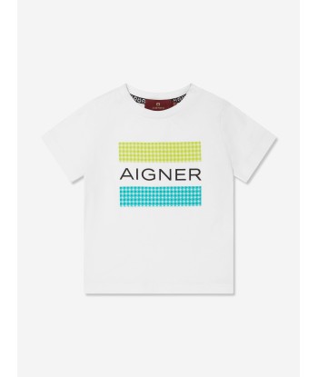 Aigner Baby Boys T-Shirt And Shorts Set in White prix pour 