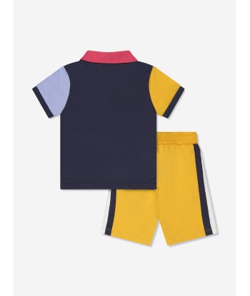 Aigner Baby Boys Polo Shirt And Shorts Set in Navy Fin de série