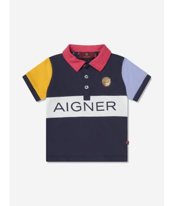 Aigner Baby Boys Polo Shirt And Shorts Set in Navy Fin de série