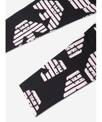 Emporio Armani Girls Logo Leggings in Black en ligne des produits 