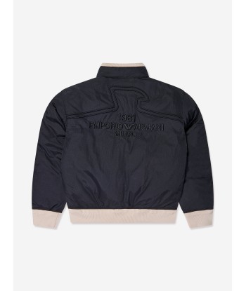 Emporio Armani Boys Padded Jacket in Navy en ligne des produits 