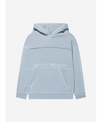 Emporio Armani Boys Logo Hoodie in Blue france