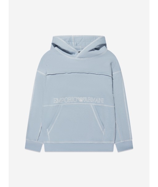 Emporio Armani Boys Logo Hoodie in Blue france