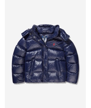 Ralph Lauren Girls Puffer Jacket in Navy hantent personnes