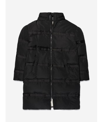 Emporio Armani Boys Padded Long Coat in Black le des métaux précieux