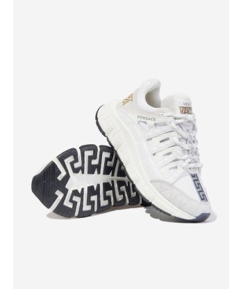 Versace Kids Trigreca Trainers in White en ligne des produits 