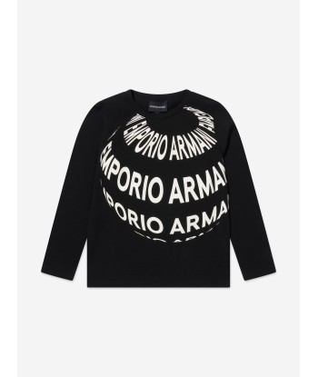 Emporio Armani Boys Long Sleeve T-Shirts Set in Ivory Vous souhaitez 