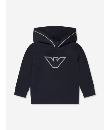 Emporio Armani Boys Logo Hoodie in Navy Comment ça marche