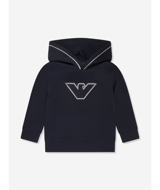 Emporio Armani Boys Logo Hoodie in Navy Comment ça marche