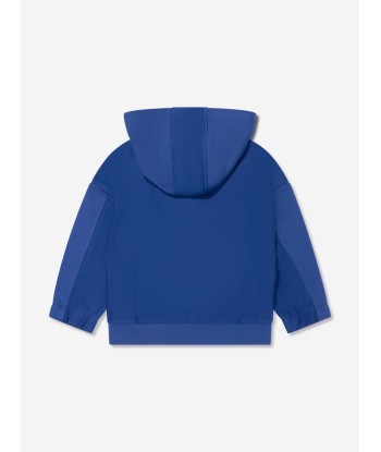 Emporio Armani Boys Logo Hoodie in Blue ouvre sa boutique