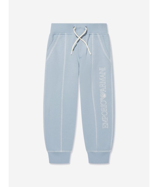 Emporio Armani Boys Logo Joggers in Blue Paris Déstockage Promo