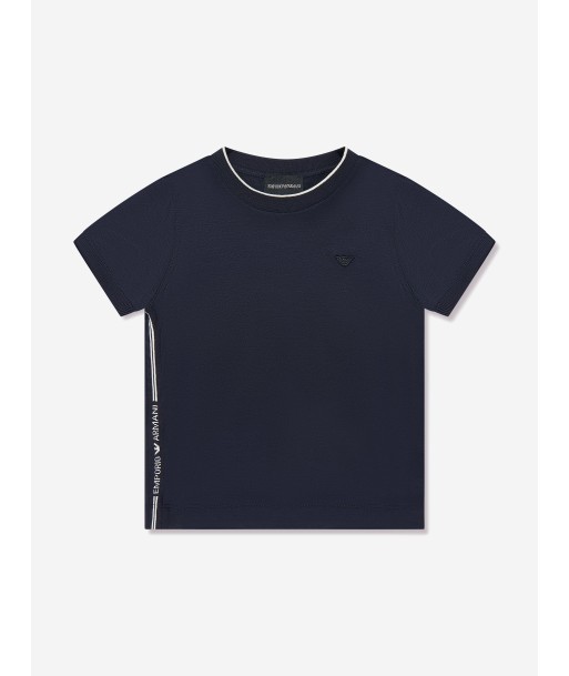 Emporio Armani Boys Log T-Shirt in Navy 2 - 3 jours ouvrés.