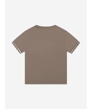 Emporio Armani Boys Log T-Shirt in Brown sur le site 