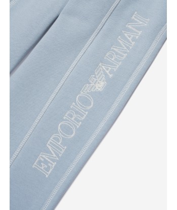 Emporio Armani Boys Logo Joggers in Blue Paris Déstockage Promo