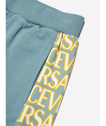 Versace Boys Logo Joggers in Blue rembourrage situé sous