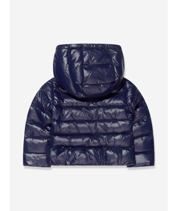 Ralph Lauren Girls Puffer Jacket in Navy la colonne vertébrale