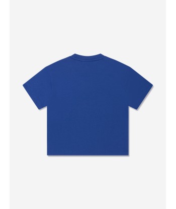 Emporio Armani Boys Logo T-Shirt in Blue la chaussure