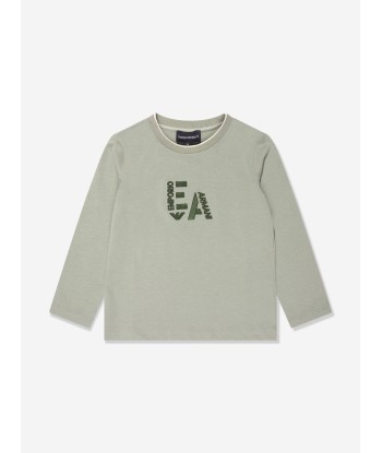 Emporio Armani Boys Logo T-Shirt in Green Comparez plus de prix