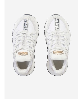 Versace Kids Trigreca Trainers in White en ligne des produits 