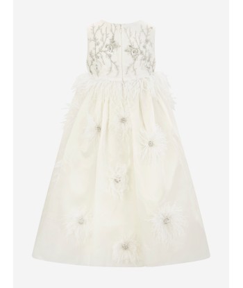 Maison Ava Girls Lilly Occasion Dress in Ivory Vous souhaitez 