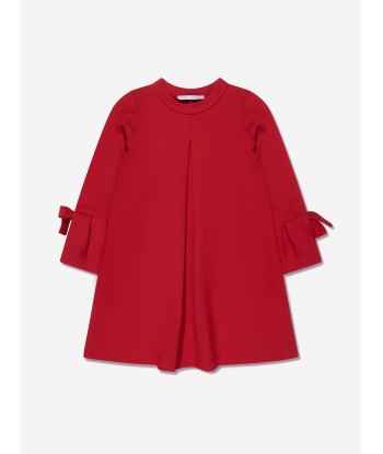 Mama Luma Girls Bow Dress in Red français