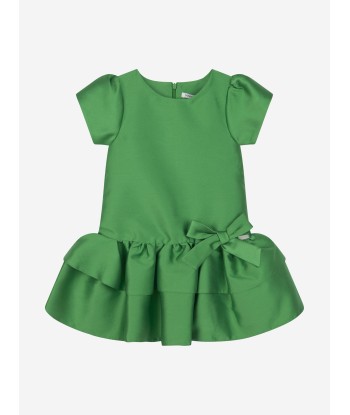 Mama Luma Girls Layered Bow Dress in Green vente chaude votre 