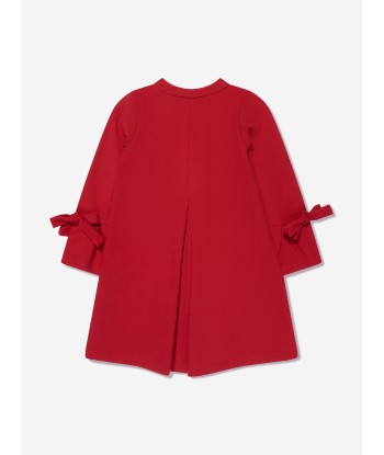 Mama Luma Girls Bow Dress in Red français