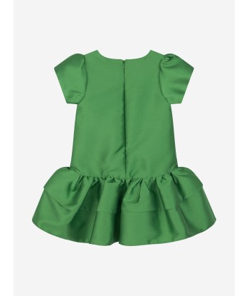 Mama Luma Girls Layered Bow Dress in Green vente chaude votre 