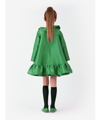 Mama Luma Girls Flared Ruffles Dress in Green 2024