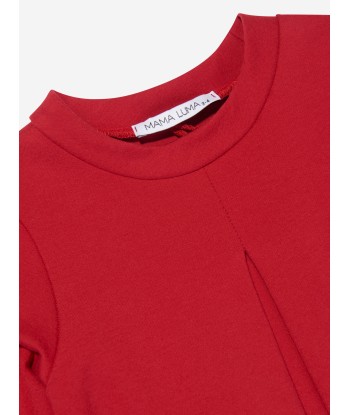 Mama Luma Girls Bow Dress in Red français